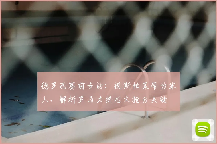 德罗西赛前专访：视斯帕莱蒂为家人，解析罗马力拼尤文抢分关键